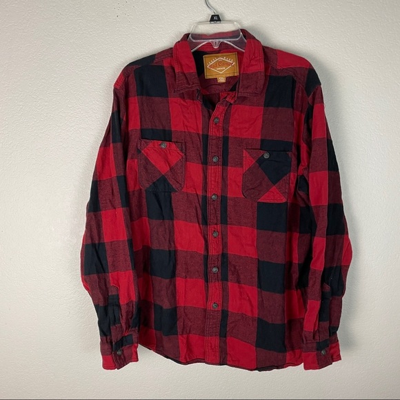 Red Camel Trade Mark Plaid Button Up Shirt XXL - Picture 1 of 8
